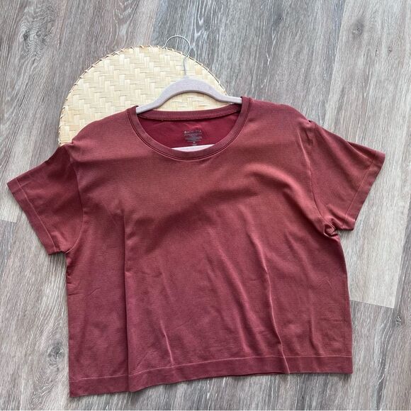 Athleta in motion relaxed tee boxy fit rust women’s size M - Picture 2 of 6